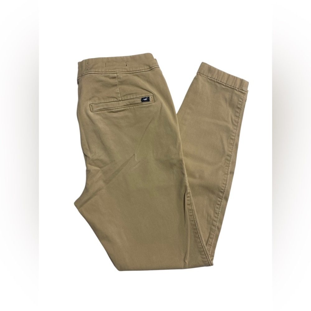 Hollister Khaki Super Skinny Chino Stretch Pants size 28